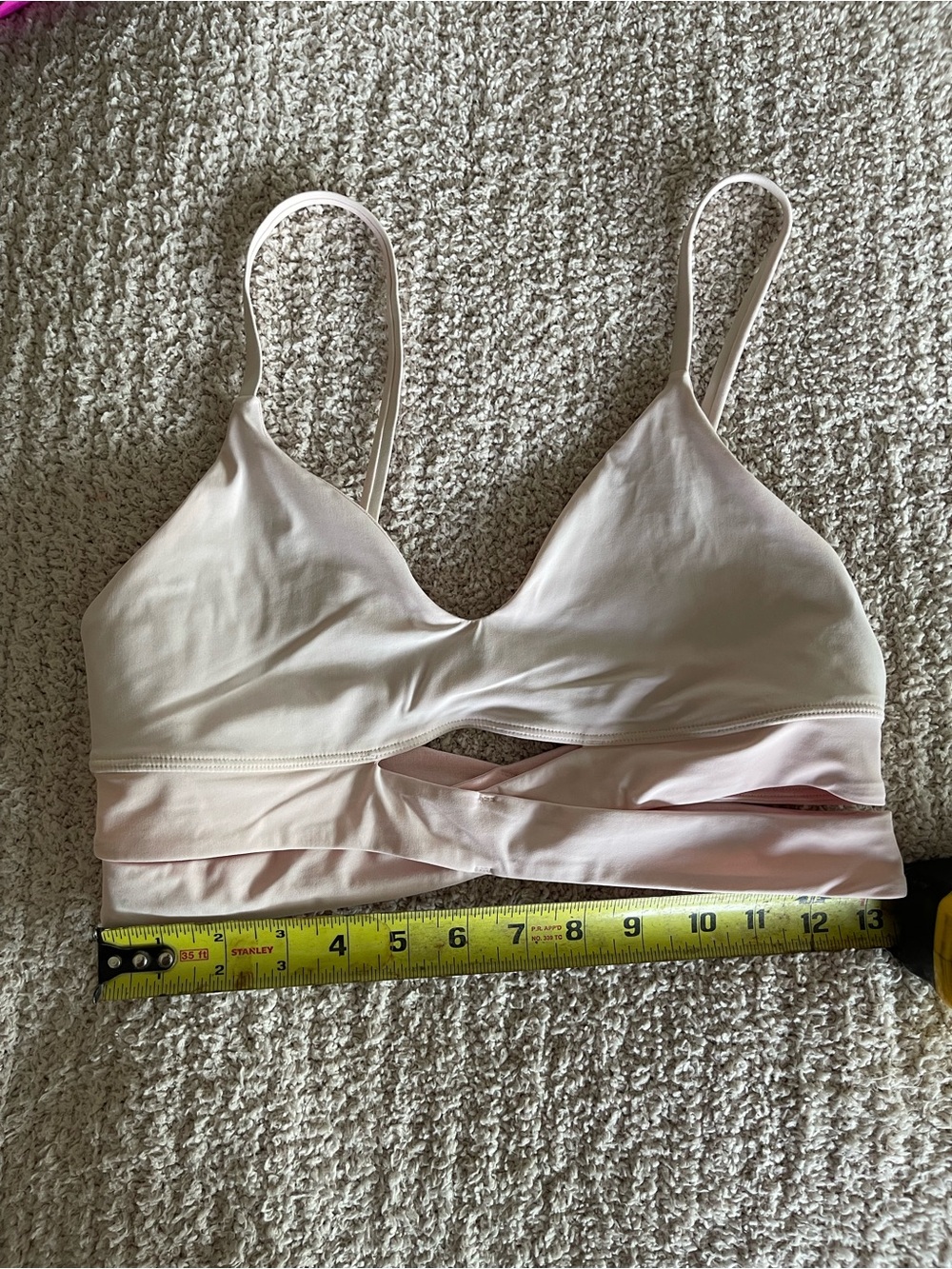 Lululemon Nulu Twist-Front Bra Pink Size 8